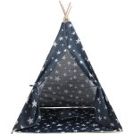 Aga4Kids Dětské Teepee Hvězdy Tmavě modrá – Zboží Dáma