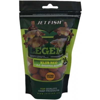 Jet Fish Legend Range Extra tvrdé Boilies 250g 24mm KLUB RED + ŠVESTKA/SCOPEX – Zbozi.Blesk.cz