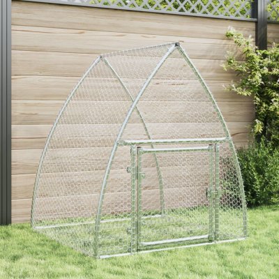 vidaXL 9799.3281527 Králíkárna pozinkovaná ocel stříbrná 100 x 105 x 120 cm – Sleviste.cz