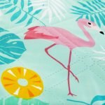 Spokey PICNIC FLAMINGO Pikniková deka kulatá 150 cm – Sleviste.cz