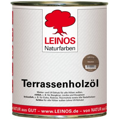 Leinos naturfarben Terasový olej 0,75 l nahnědlý – Zboží Mobilmania