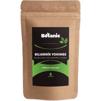 Botanic Bujarník yohimbe - Extrakt z kůry s 20% yohimbinu v prášku 5g