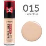 L'Oréal Paris 24hodinový make-up Infaillible 15 Porcelain 30 ml – Zboží Dáma