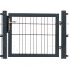 Pletiva Jednokřídlá brána Premium s cylindrickou vložkou antracitová 80 x 100 cm