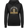 Dámská mikina s potiskem AWDis Hoodie mikina Motiv Save water Drink Beer Černá