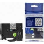 Alternativní páska pro Brother TZ-FX131 + TZe-FX131, 12 mm x 8 m, flexi, černý tisk +transparentní podklad – Sleviste.cz