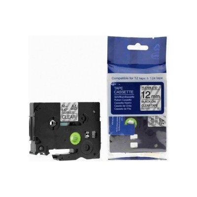 Alternativní páska pro Brother TZ-FX131 + TZe-FX131, 12 mm x 8 m, flexi, černý tisk +transparentní podklad – Sleviste.cz