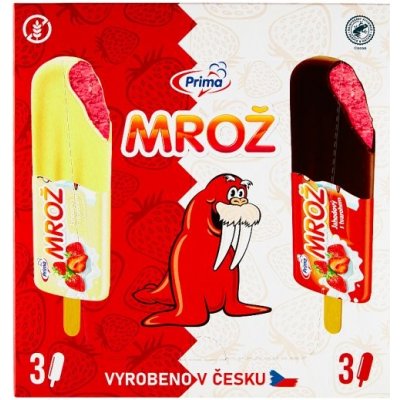Prima Mrož Originál jahodový s tvarohem v polevě 6 x 45ml – Hledejceny.cz