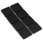 Walteco Protiskluzové podložky EVA 25x25mm, samolepicí, černé, 8 ks , 85202 – Sleviste.cz