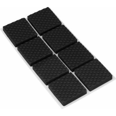 Walteco Protiskluzové podložky EVA 25x25mm, samolepicí, černé, 8 ks , 85202 – Sleviste.cz