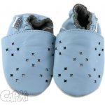 Capiki kožené capáčky dirkované modré – Zboží Dáma