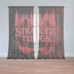 Záclony Stranger Things Red: 2ks 150x250cm – Hledejceny.cz