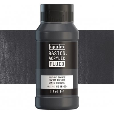 Basics Fluid akrylová barva 118 ml 049 iridescent graphite – Hledejceny.cz