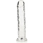 RealRock Crystal Clear Realistic 9 průhledné dildo s přísavkou 25,5 x 4,5 cm – Sleviste.cz