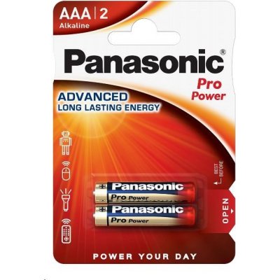 PANASONIC Pro Power AAA 2ks LR03PPG/2BP – Zboží Mobilmania