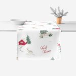 Goldea vánoční běhoun z pevné bavlny české vánoce 20x120 cm – Zboží Mobilmania