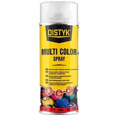 Den Braven DISTYK Multi color SPRAY, 400 ml, bílý hliník - metalíza, RAL 9006 – Zbozi.Blesk.cz