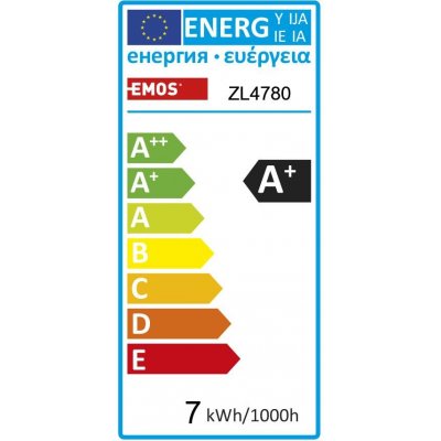 Emos LED žárovka MR16, 6.3W/47W GU10, 36°, NW neutrální bílá, 590 lm, Premium, F – Zboží Živě