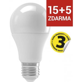 Emos LED žárovka Classic A60 E27 14W teplá bílá 15+5 od 1 789 Kč -  Heureka.cz