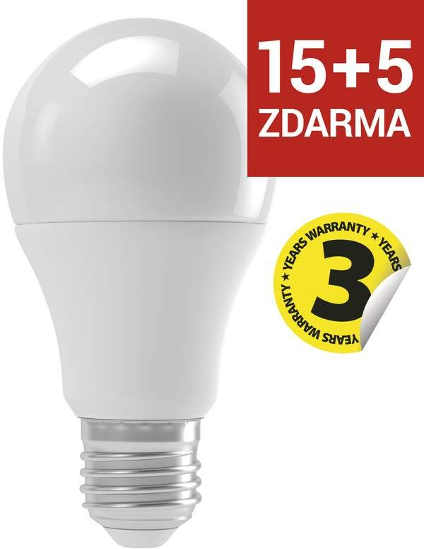 Emos LED žárovka Classic A60 E27 14W teplá bílá 15+5