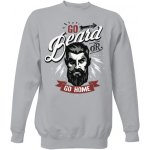 RamirezCZ unisex mikina supreme s potiskem Go Beard Ramirez mikina bez kapuce Šedá melír – Zbozi.Blesk.cz