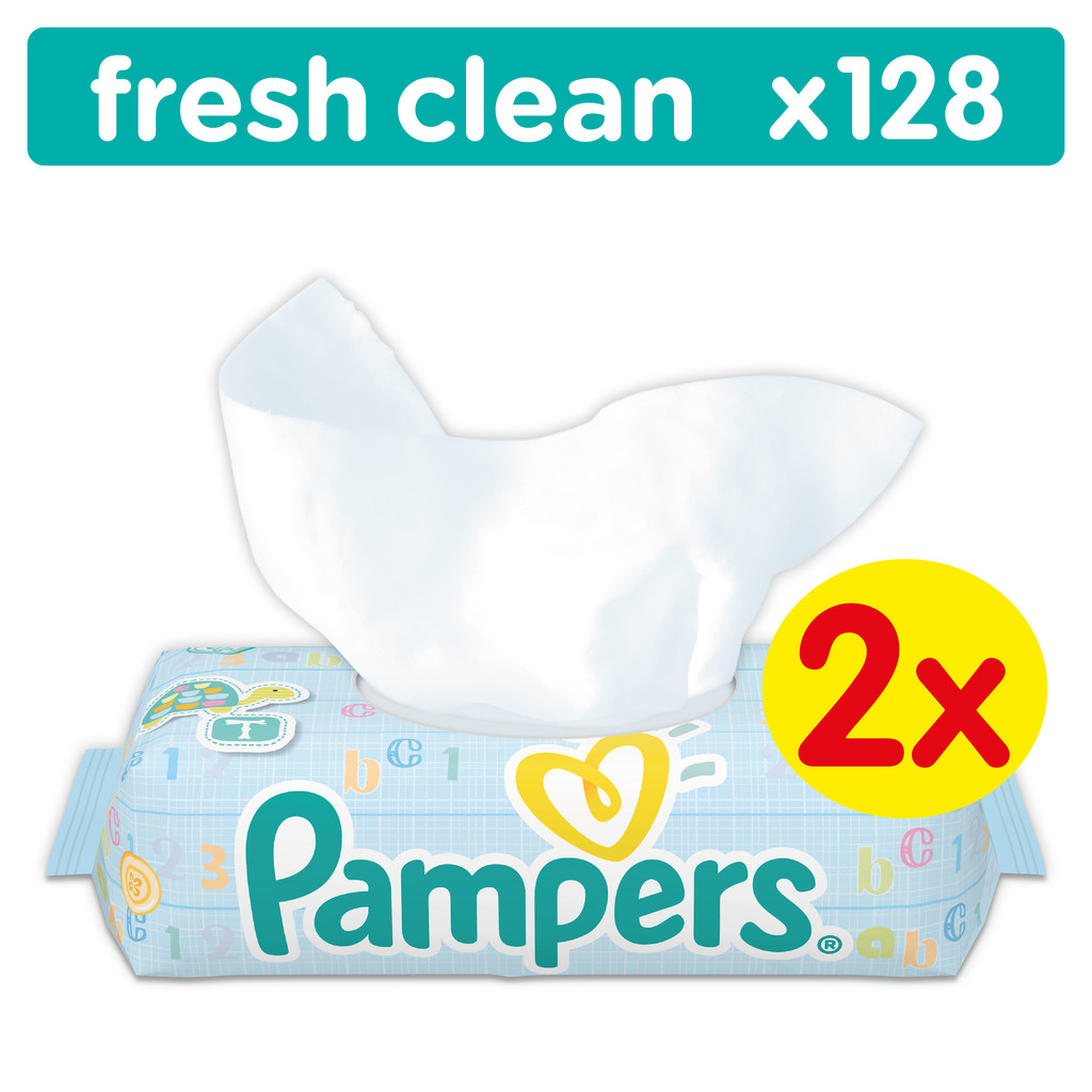 Pampers Baby Fresh Clean vlhčené ubrousky 2 x 64 ks od 55 Kč - Heureka.cz