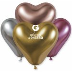Gemar Balónek chromový srdce 25 cm Shiny mix – Zboží Dáma
