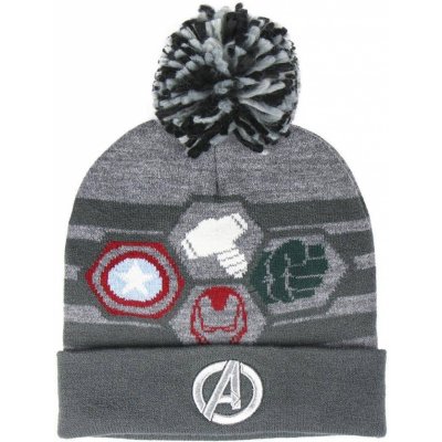 Cerda kulich Marvel Avengers Pompon Logo šedý – Hledejceny.cz
