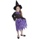 Dětský karnevalový kostým RAPPA čarodějnice s netopýry a kloboukem