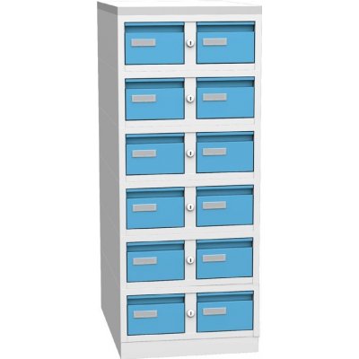 KOVOS Kartotéka kovová Kovos KAR 62S6 modrá – Zboží Mobilmania