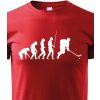 Dětské tričko dětské tričko Evoluce hokej, červená