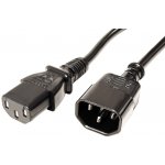 Value Kabel síťový prodlužovací, IEC320 C14 - IEC320 C15, 0,5m, černý - 19.99.1120 – Zbozi.Blesk.cz