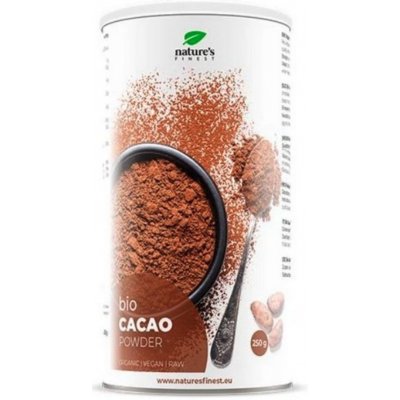Nature's Finest Cacao Powder Bio 250 g – Zboží Mobilmania