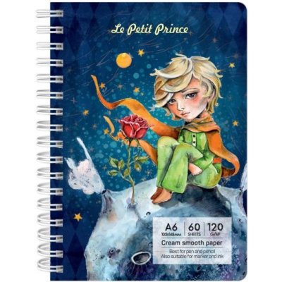Drasca Art Kroužkový blok The Little Prince A6 60 listů