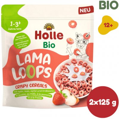 Holle Bio cereálie Lama Loops 2 x 125 g