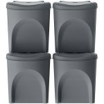 Sortibox odpadkové koše 4 x 20 l IKWB 20S4 405U – Hledejceny.cz