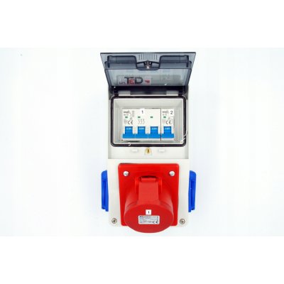 Staveništní rozvaděč 16A/5 + 2x230V jištěný – Sleviste.cz
