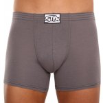Styx 3 Pack pánské boxerky long klasická guma tmavě šedé (3F1063) – Zboží Mobilmania