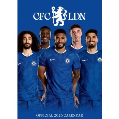 FOTBAL FC CHELSEA 29,7 x 42 cm A3 2026 – Zboží Dáma