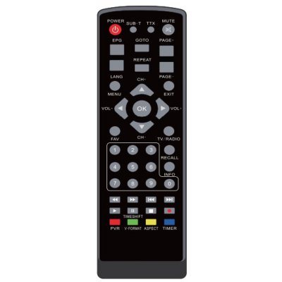 Dálkový ovladač Emerx GoSAT GS100HD, GS150HD, GS155HD – Hledejceny.cz