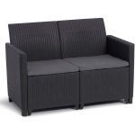 Keter Claire Sofa 113 x 65 x 74cm grafit – Zboží Dáma