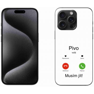 mmCase na iPhone 15 Pro Max - pivo volá bílé pozadí – Zboží Mobilmania