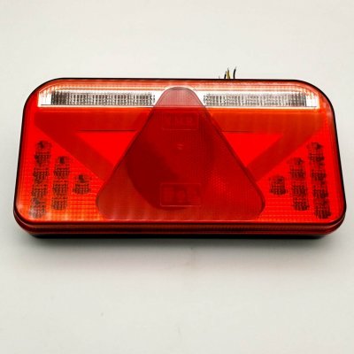 Svítilna LED sdružená LEVÁ 5-funkcí s trojúhelníkem a osvětlením SPZ 256x130 – Hledejceny.cz