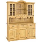 NZL-KR707 Příborník / kredenc masiv Rustikal - 150/205/56 (š/v/h) – Zboží Mobilmania