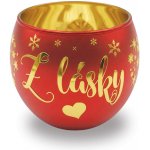 Nekupto Skleněný vánoční svícen Zářivé Vánoce – Z lásky – Hledejceny.cz