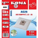 AEG KOMA sáčky Vampyr 26 textilní 5 ks + mikrofiltr – Hledejceny.cz