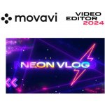 Movavi Video Editor 2024 - Neon Vlog Pack – Zboží Živě