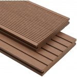 Petrashop WPC plná terasová prkna a příslušenství 16m² 2,2m světle hnědá – HobbyKompas.cz