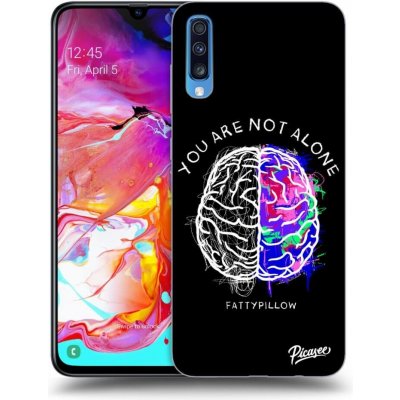 Pouzdro Picasee silikonové Samsung Galaxy A70 A705F - Brain - White čiré – Zboží Mobilmania