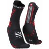 Compressport Běžecké ponožky PRS V4.0 TRAIL Černá-červená